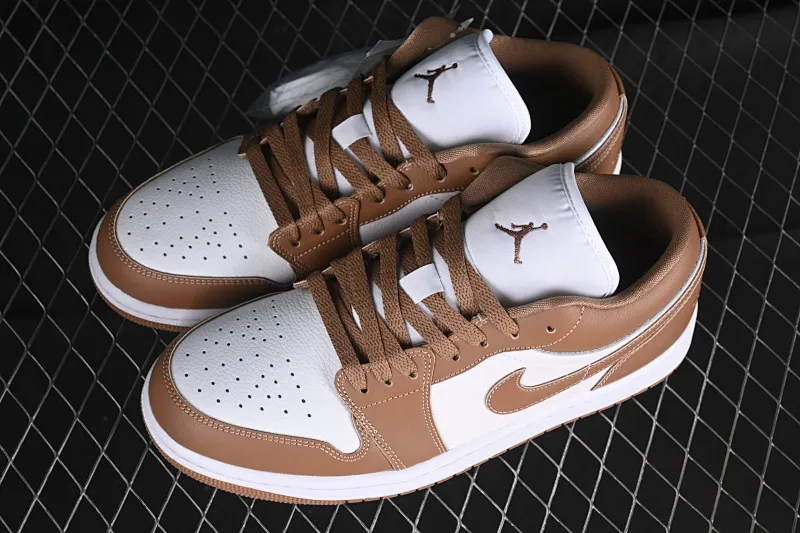 All categories Air Jordan Jordan series basketball shoes Air Jordan 1 Low Air Jordan 1 Low AJ1 Joe 1 white brown low-top cultural casual sneakers DC0774-202